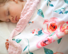 Load image into Gallery viewer, Baby &amp; Toddler Minky Blanket - Pink Floral
